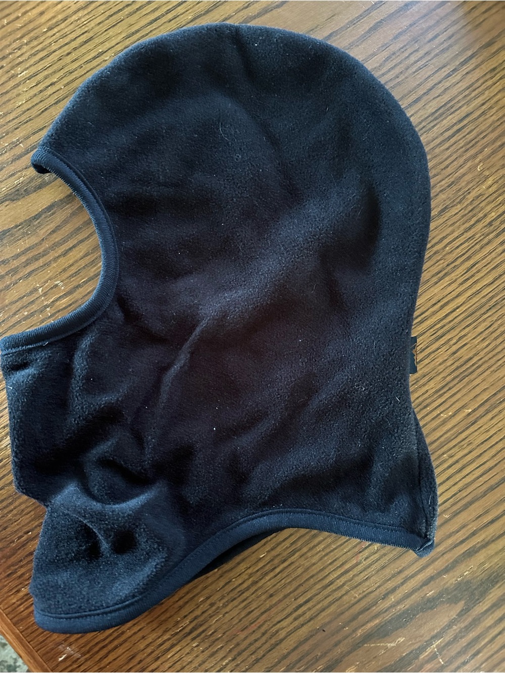 Men's Black Fleece Balaclava Face Mask - Lightweight Thermal Layer